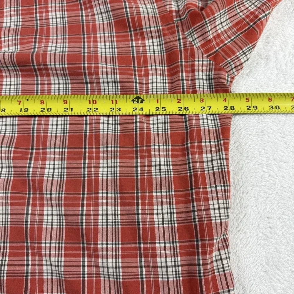 Ralph Lauren Button Down Blake Shirt Mens XL Red Plaid‎ Cotton Pony